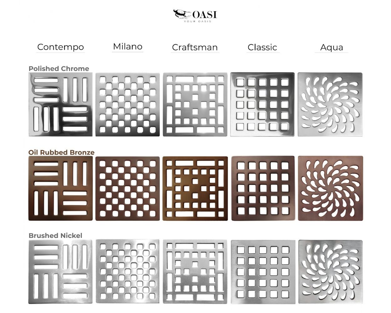 Square Shower Drain Kit