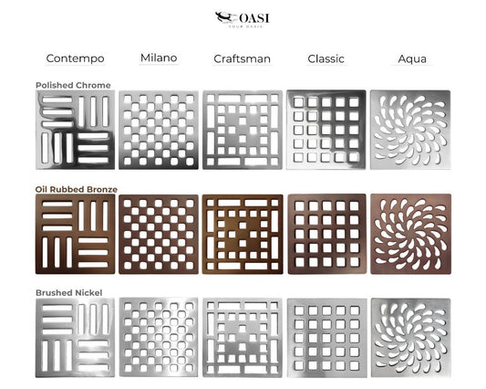 Square Shower Drain Grate