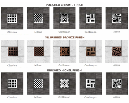 Square Shower Drain Kit
