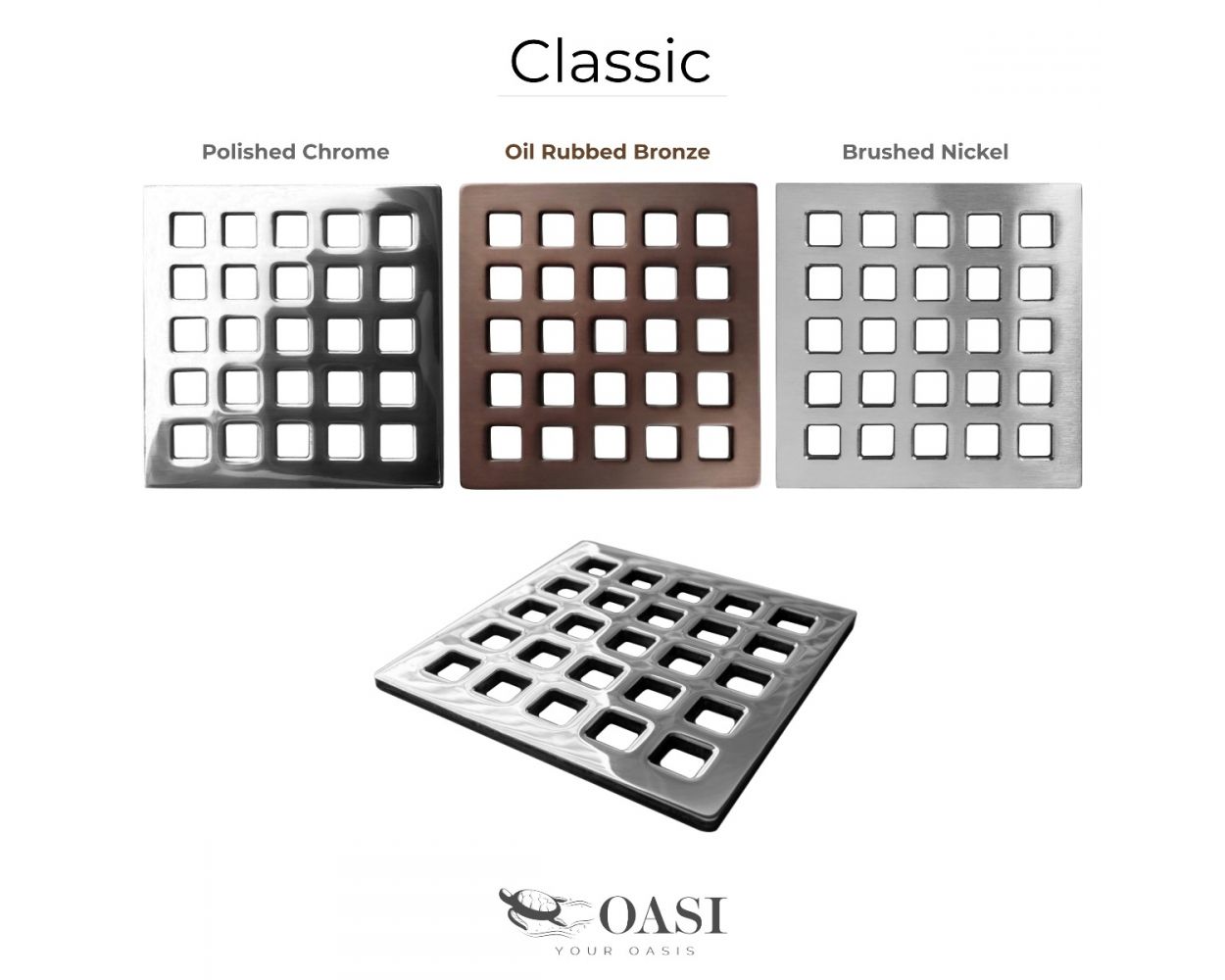 Square Shower Drain Kit