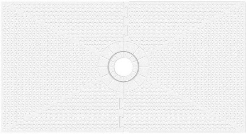 Standard Shower Pan Tray for Square Drains