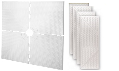 48" X 72" Standard Shower Tray Kit With Square Drain