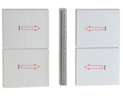 Curbless Shower Pan Tray for Linear Drains