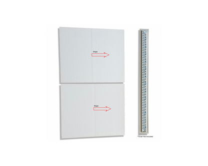 Curbless Shower Pan Tray for Linear Drains