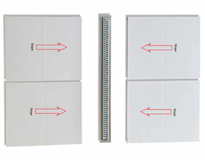 Standard Shower Pan Trays for Linear Drains