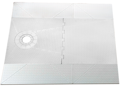 56" X 60" Standard Shower Tray Kit With Square Drain