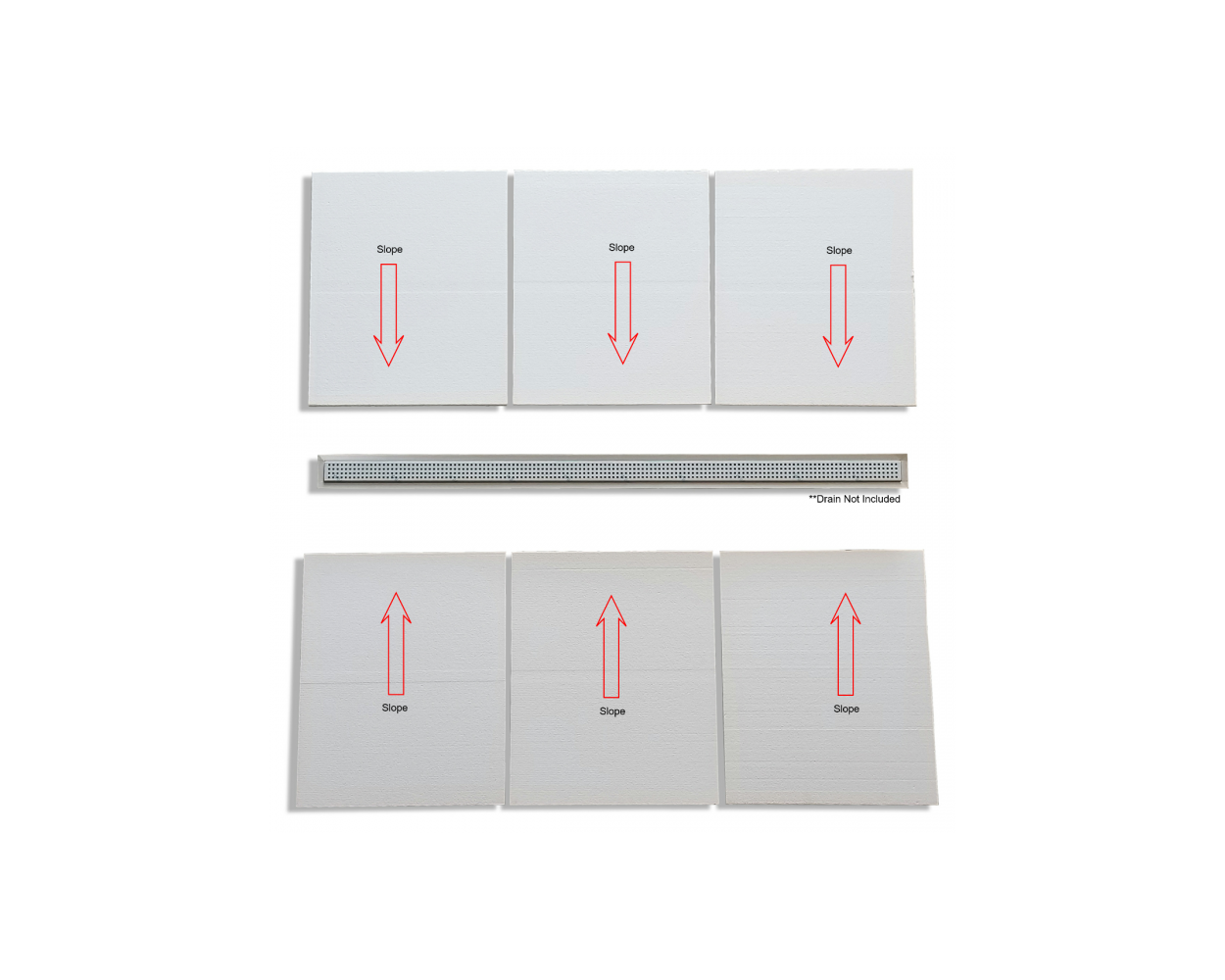 Curbless Shower Pan Tray for Linear Drains