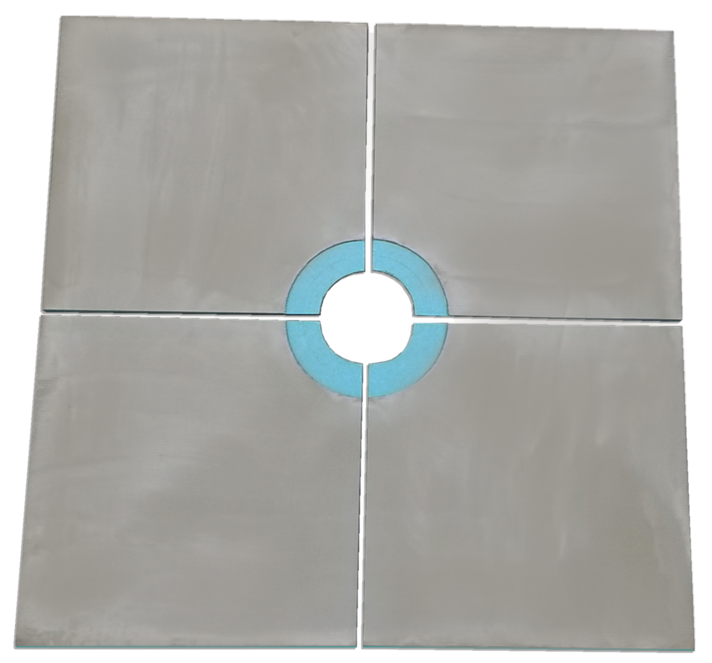 48" X 48" Curbless Shower Tray Kit With Square Drain