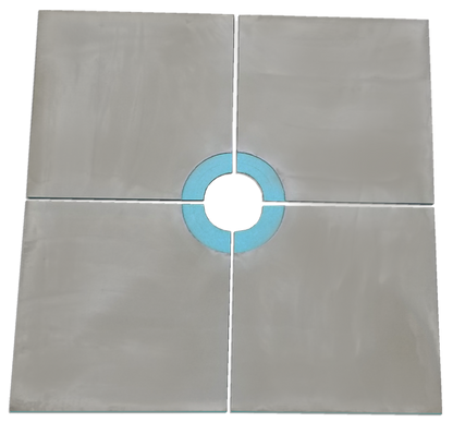 48" X 48" Curbless Shower Tray Kit With Square Drain