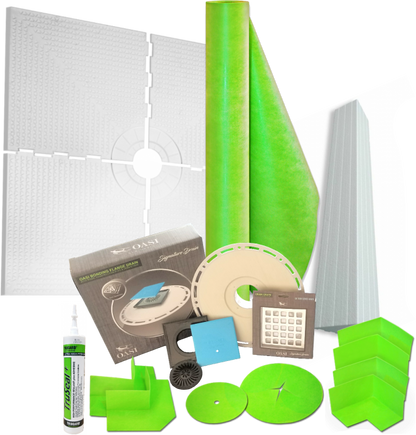 48" X 48" Standard Shower Tray Kit With Square Drain