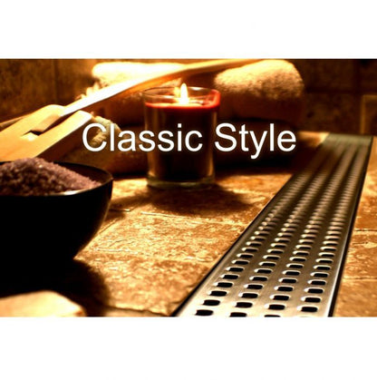 74" X 60" Offset Drain Linear Drain Shower Kit